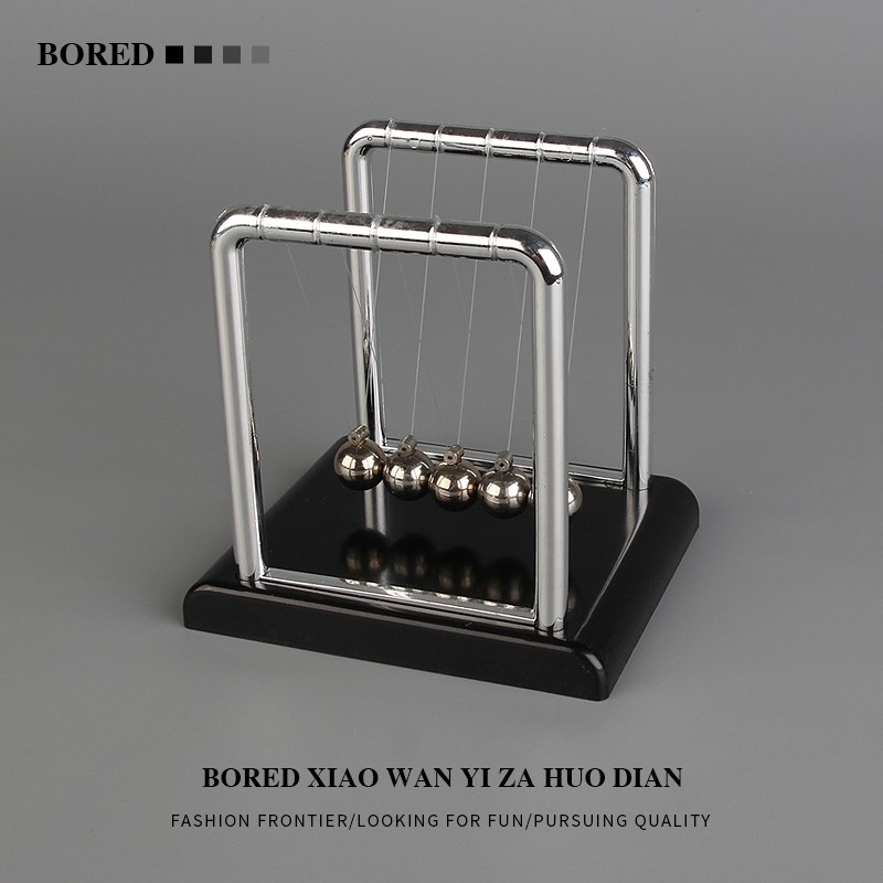 无聊了玩玩牛顿摆球！解压撞球悬浮球玩具办公室桌面装饰创意摆件