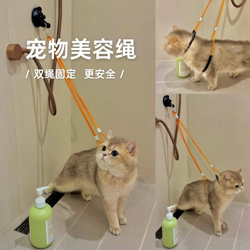 猫咪洗澡固定器狗剪毛洗猫宠物美容台神器防抓咬狗狗洗澡固定吊绳