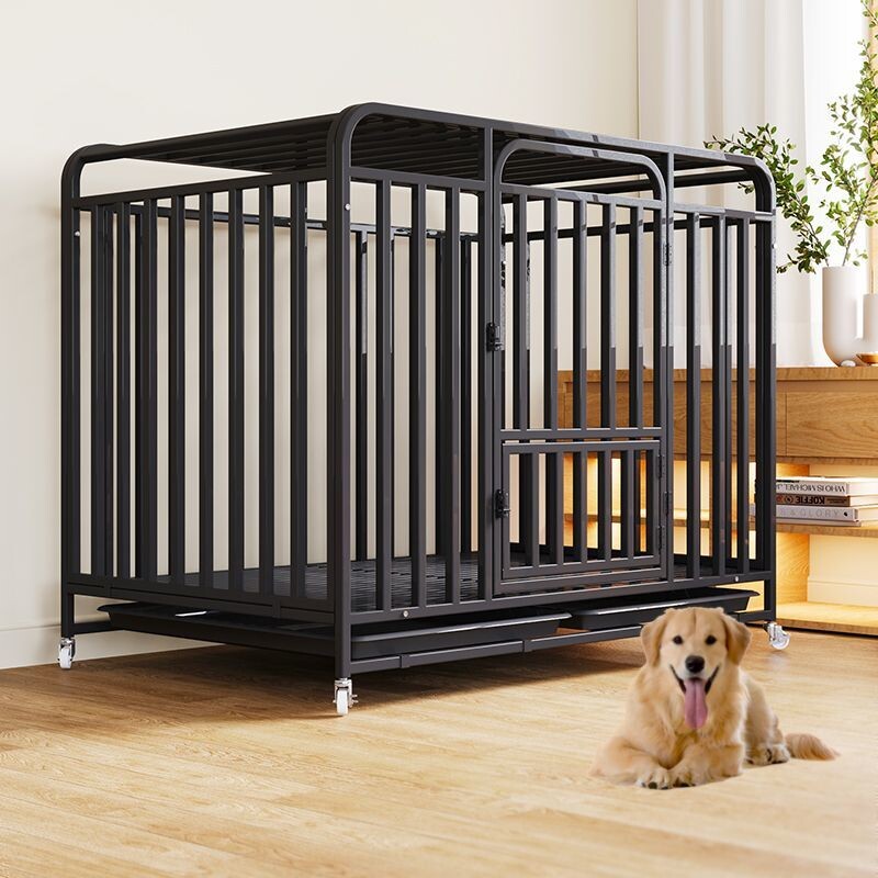 大型犬中型宠物狗笼子加粗方管厕所金毛拉布拉多室内加固多功能