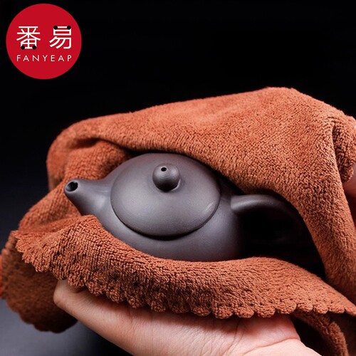 茶巾AB1sl001-茶具配件功夫茶布吸水毛巾茶台垫方形茶几桌布抹布