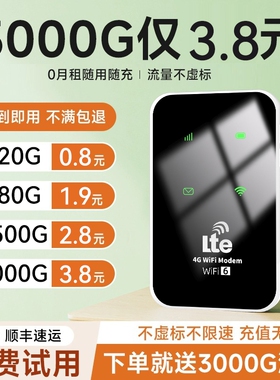 智能wifi移动无线wifl6便携式免插卡2026新款路由器全国通用流量wi-fi车载宽带4g高速网络智能上网卡车载wifi