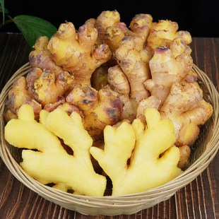 山东精品生姜老姜新鲜小黄姜月子姜山洞窖藏现挖无硫产地直发包邮