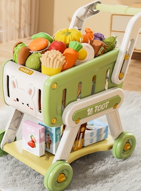 益智购物车玩具宝宝车小手推车儿童过家家厨房小孩1一3岁超市新年