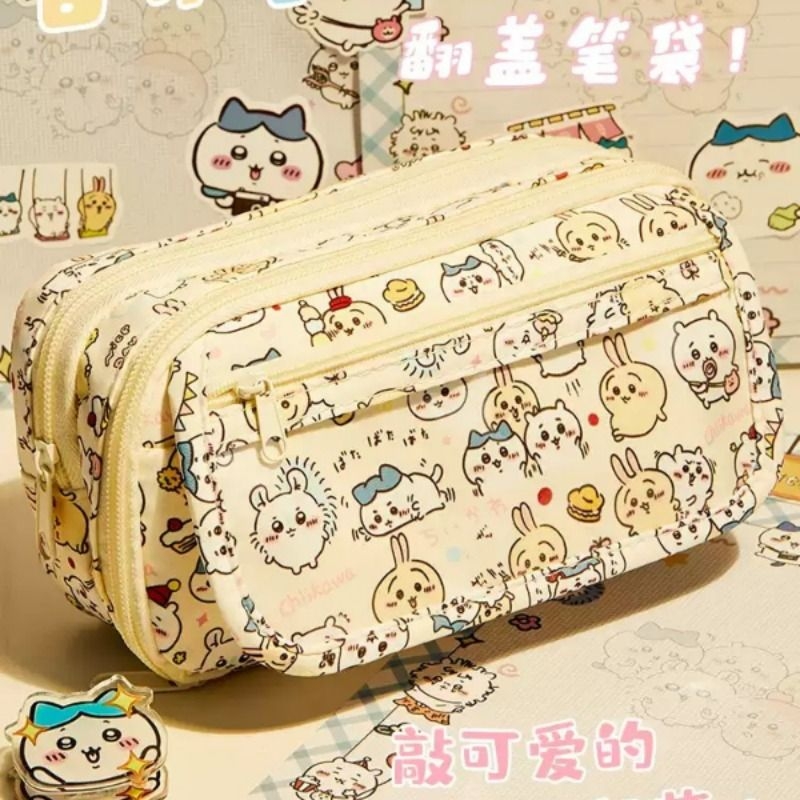 吉伊卡哇痛包笔袋ins初中女生2025新款文具盒大容量高颜值透明铅笔盒