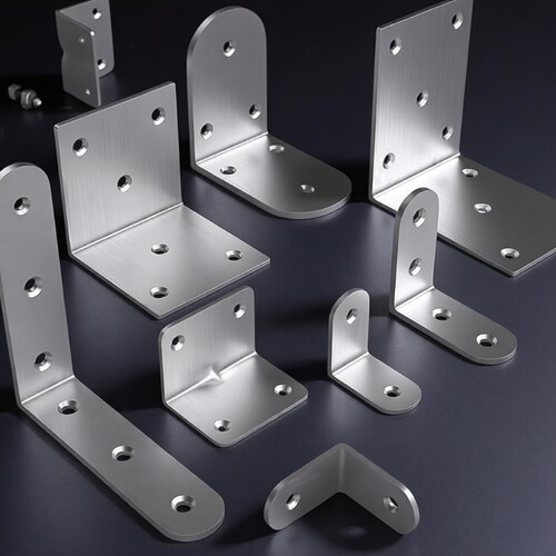 德国不锈钢角码直角固定器角铁l型三角铁支架层板托五金连接件片