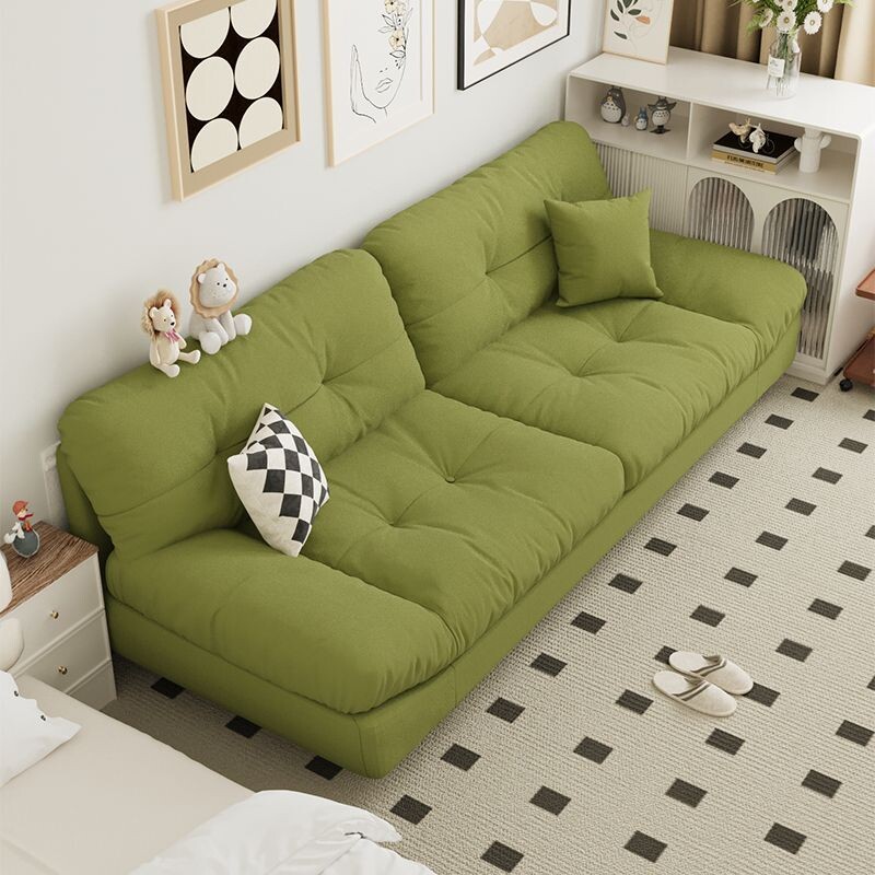 云朵布艺沙发客厅家用新款小户型双三人卧室出租房奶油风懒人沙发