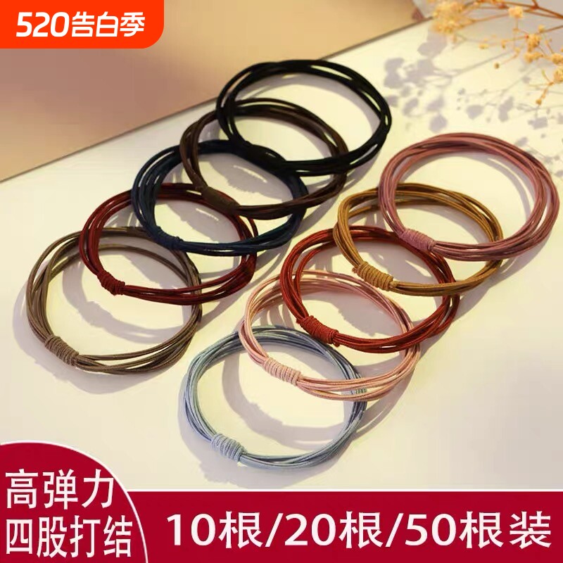 头绳2025新款高端发圈女扎马尾高弹力耐用橡皮筋女生发绳皮套头绳