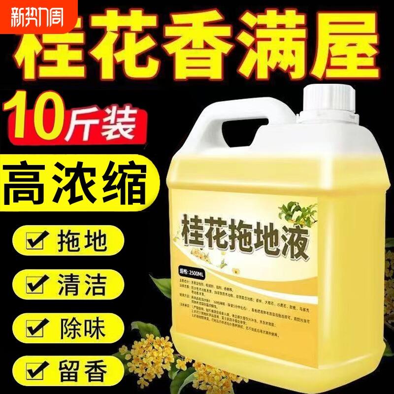 桂花香拖地花露水专用清洁液神器速干留香液木地板瓷砖清洁剂家用