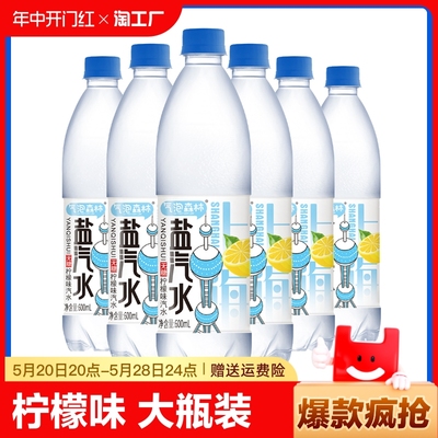 盐汽水上海600ml夏季饮品解渴特价包邮整箱批发商用气泡可乐森林