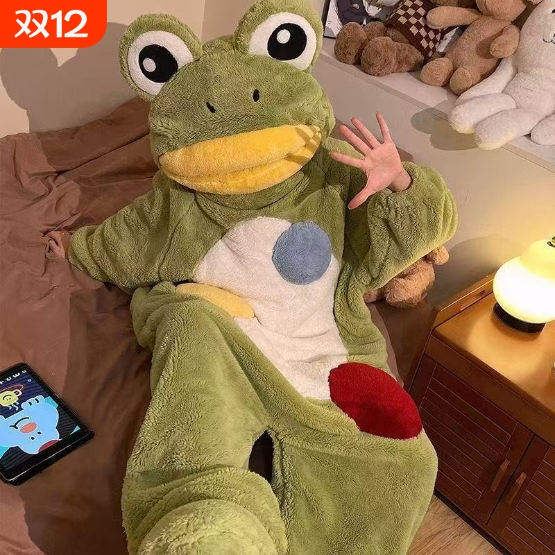 男女珊瑚绒加厚毛绒休闲睡袍