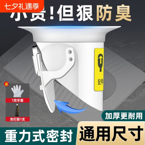 厕所蹲便器防臭堵臭器卫生间老式