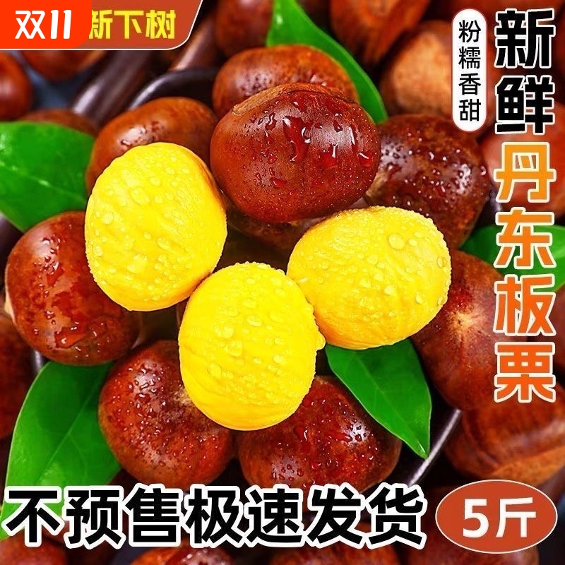 正宗新鲜生现摘丹东板栗5斤