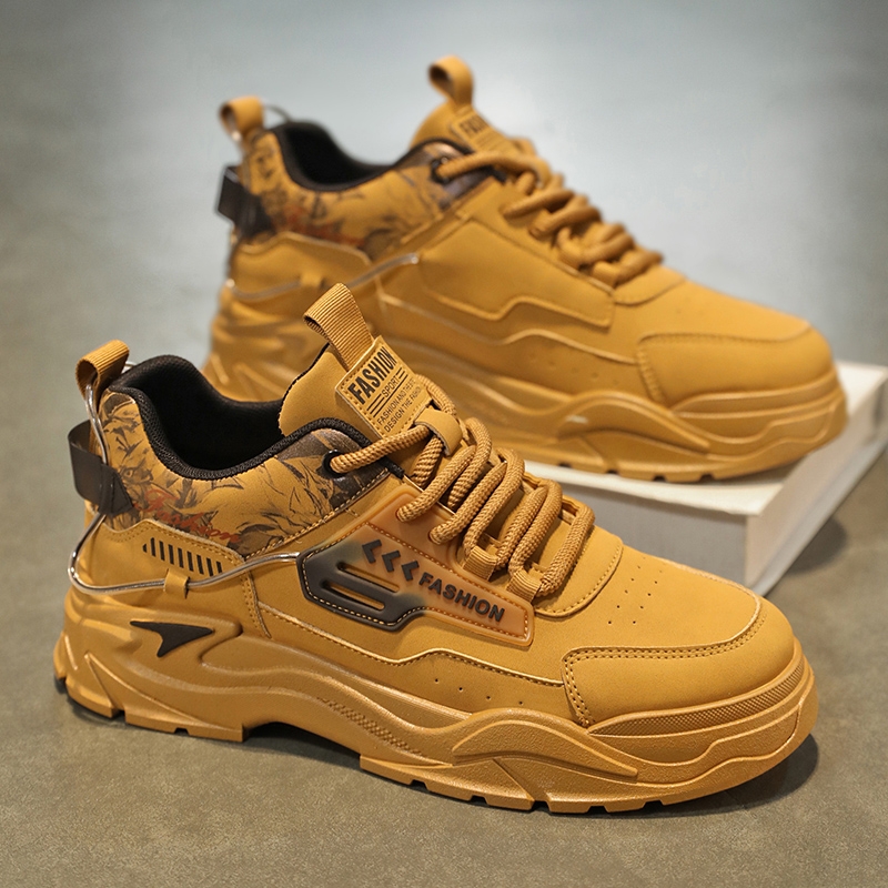 男鞋2025夏季新款男士高帮运动跑步鞋男款百搭厚底增高休闲鞋防滑