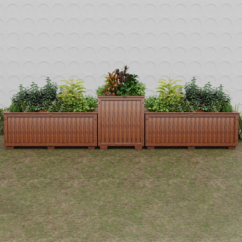 防腐木隔断花箱花盆外摆一件批发
