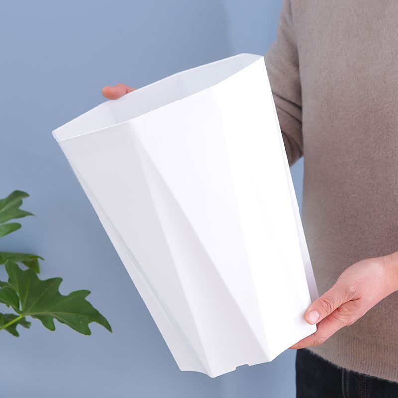 高颜值加厚塑料花盆大号钻石盆