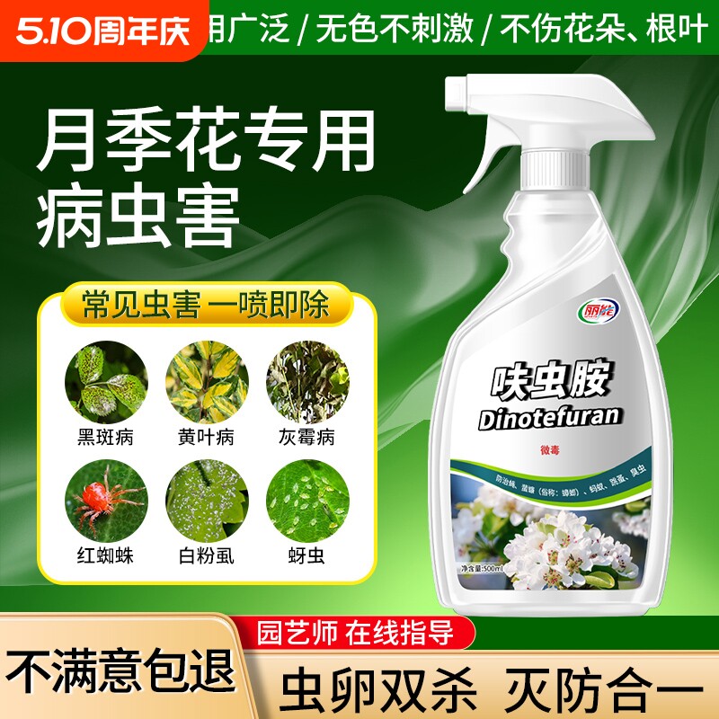 杀虫药呋虫胺杀虫剂植物花卉月季花病虫害除蚜虫非红蜘蛛绿植专用
