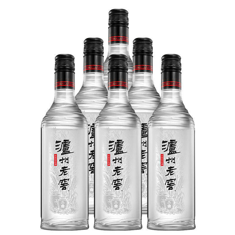 泸州老窖42度黑盖二曲500ml*6瓶 浓香型白酒（新老款随机发）