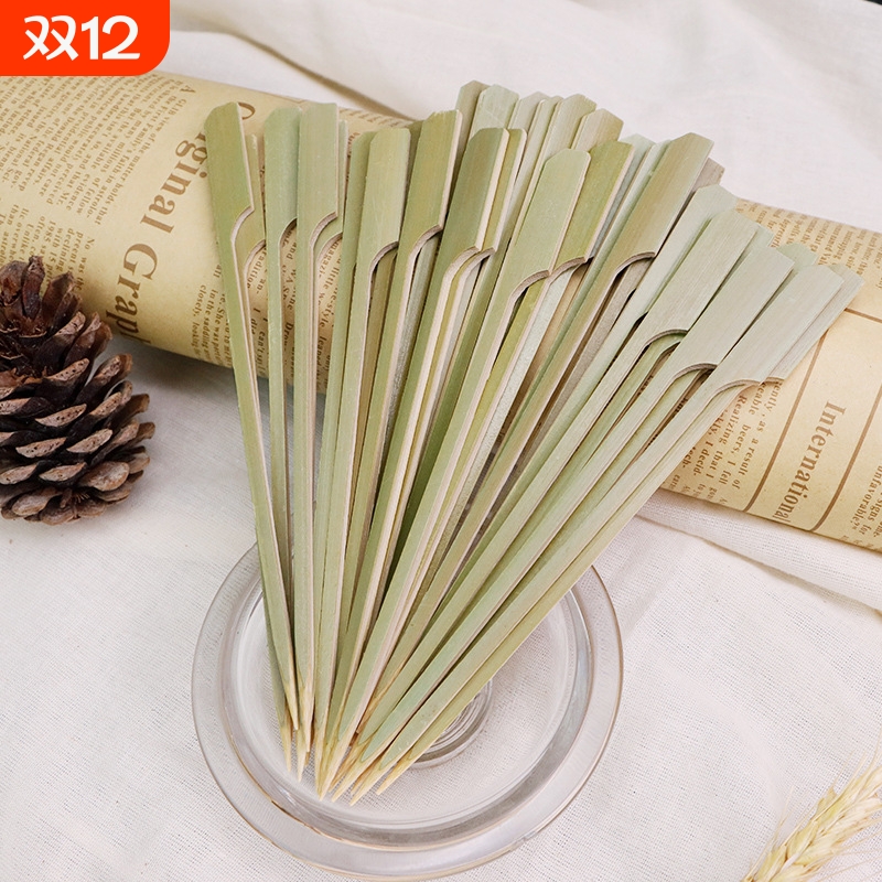 烧烤青皮竹签日式烧鸟