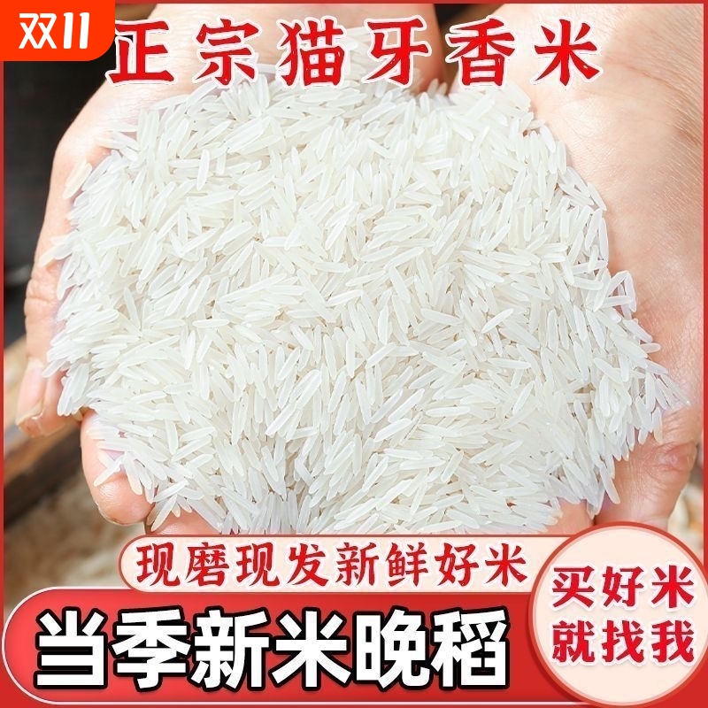 2024新米现磨长粒猫牙大米江西软糯香甜米新品上市生态袋装帝壹号