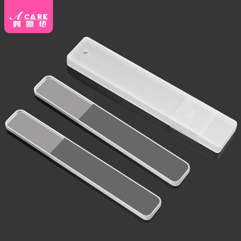 指甲锉/玻璃锉BD1sn0-透明磨砂条抛光水晶搓条打磨条玻璃指甲锉