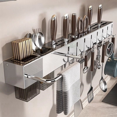 【超强承重】厨房壁挂不锈钢刀架