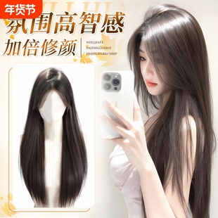 不用戴发网假发女片头顶全头套补发增发量蓬松高颅顶黑长直假发套