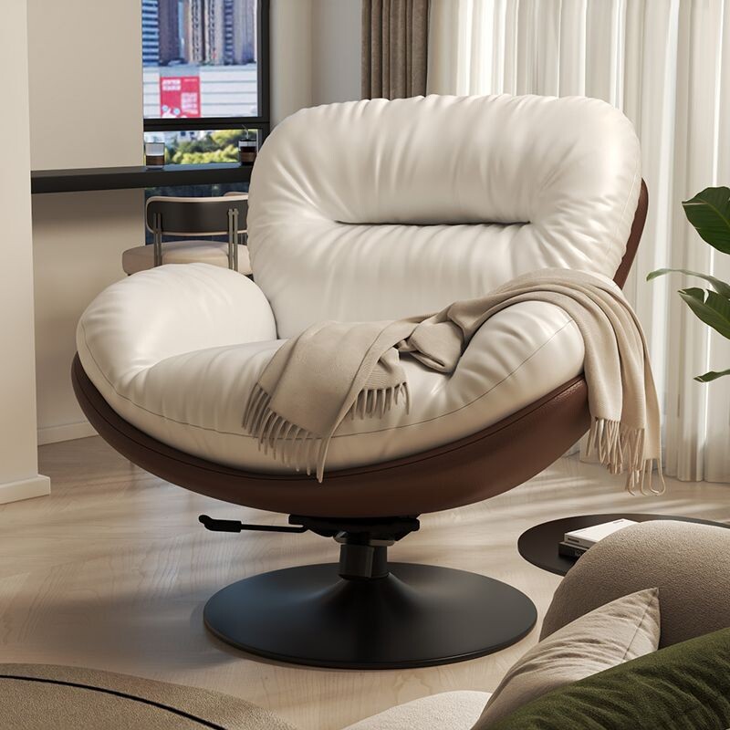 懒人旋转蛋壳椅单人家用客厅阳台沙发卧室休闲阅读沙发椅靠背家居