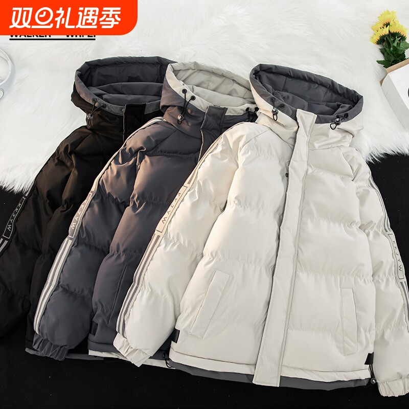 沃克华菲羽绒棉服男冬季新款2025连帽棉衣男士外套加厚大码棉袄子