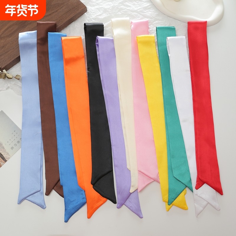 复古纯色汉服发带丝带飘带束发头绳复古装结舞蹈演出发饰