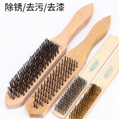 钢丝刷不锈钢除锈清洁铜丝加密