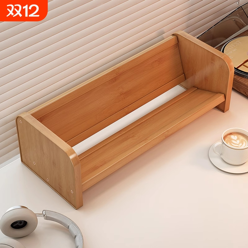 桌面书架置物架学生书桌小型书立架收纳架简易书架子桌上楠竹文件