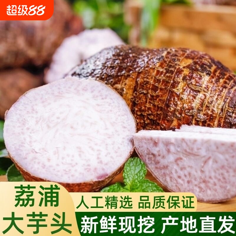 广西荔浦芋头新鲜现挖正宗槟榔芋毛芋头生鲜蔬菜整箱原产地包邮