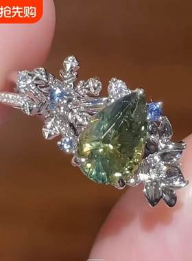 恋与深空黎深同款花开茉莉戒指梦幻清新开口食指戒高颜值网红指环
