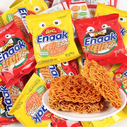 GEMEZ印尼进口小鸡干脆面点心面Enaak食品小吃网红零食大包装美味