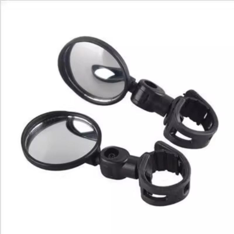自行车后视镜 广角凸面镜 单车反光镜 山地车后视镜 硅胶柄后视镜