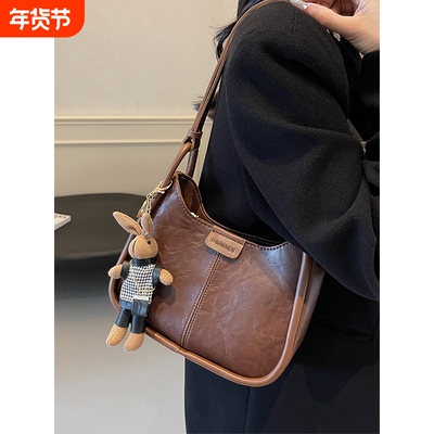 伊布古奇高级感美拉德包包女2025年春夏单肩腋下包通勤包斜挎包