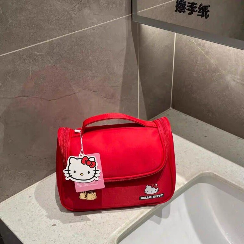 hellokitty化妆包便携式大容量洗漱包化妆收纳包2026新款旅行袋