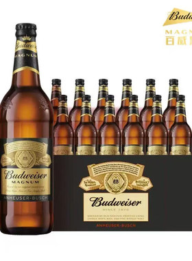 百威黑金啤酒600ml*12瓶装整箱高端精酿啤酒批发罐装福佳白清爽