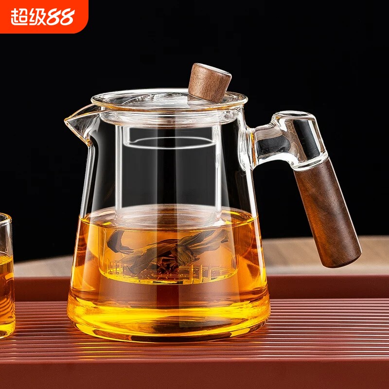 心茗壶茶水分离耐高温图片