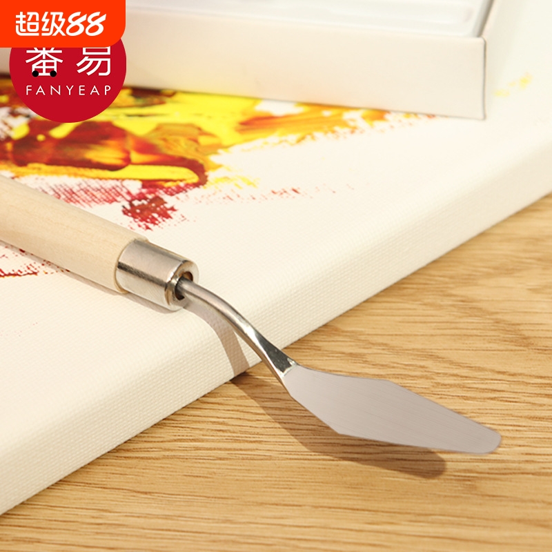 刮刀/油画AC1sn0-颜料美术工具棒尖头铲刀调色刀学生画画用刮刀