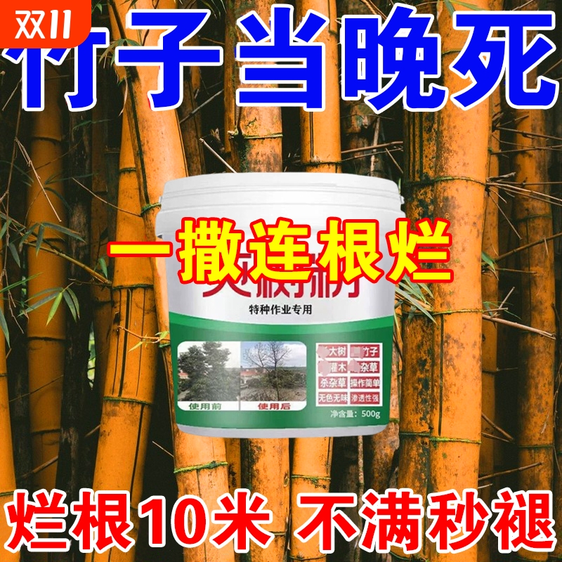 竹子烂根除专用竹根连根除强力去竹粉大树杂草腐蚀专用剂S灌木药