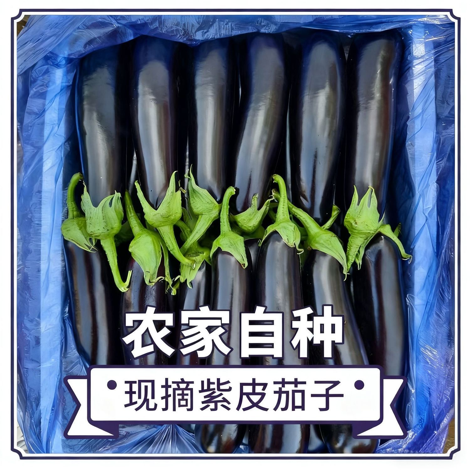 【精选】紫皮茄子新鲜农家绿把长茄当季应季蔬菜茄子整箱多地发货