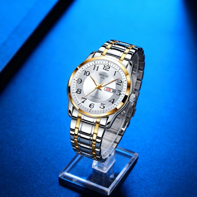 手表瑞士名表正品全自动机械风石英表商务高级感夜光防水时尚钢带