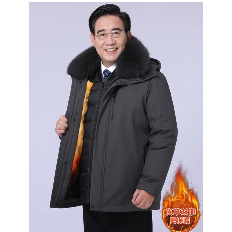 波士登中老年零下40度羽绒服男