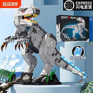 2026年新款霸王龙恐龙积木益智拼装玩具男孩拼图6到12岁兼容乐高8