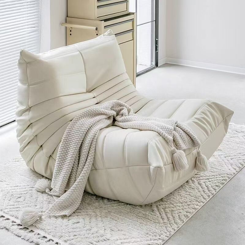 单人榻榻米休闲躺椅网红沙发椅休闲椅毛毛虫懒人沙发客厅阳台卧室