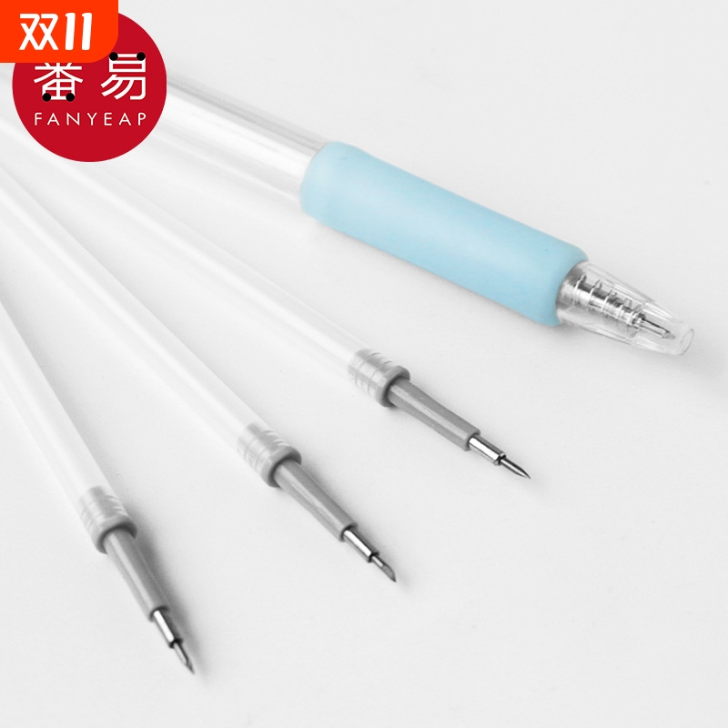 笔刀AC1sn0-手帐刻刀手账贴纸手作高颜值少女心裁纸按动美工刀