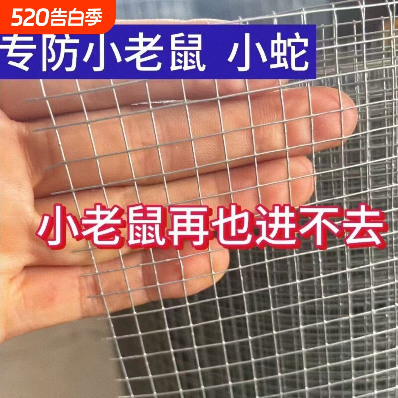 防蛇防鼠鸽鸟镀锌阳台黄鼠狼钢丝网小孔铁丝网防护鸟笼防掉铁网