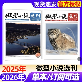 2024年1 微型小说选刊杂志2025年22 半年订阅 2026全年 12月半月刊短篇故事文学文摘小小说初高中生作文素材过刊 23期现货