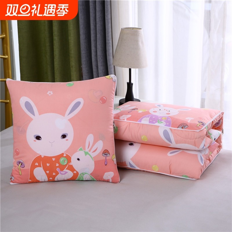 抱枕被子汽车两用靠垫被沙发办公室午睡腰靠枕空调被折叠枕头被